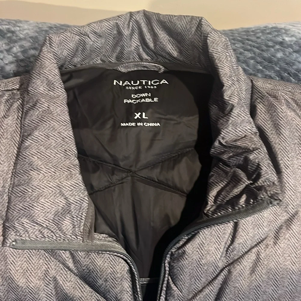 Gray Quilted Vest by Nautica. - Picture 2 of 6